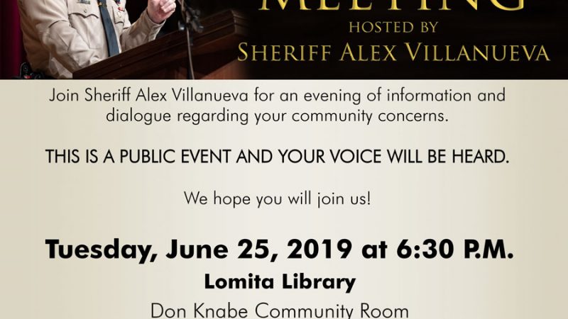 Sheriff Villanueva Town hall meeting
