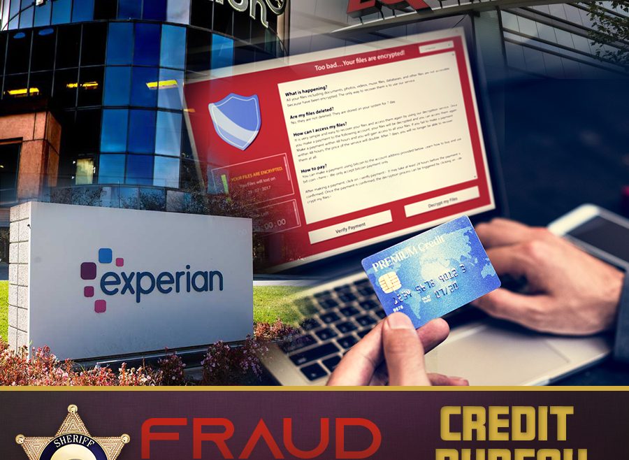 credit card over laptop