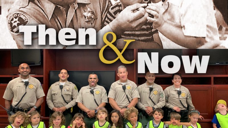 Vintage image of Deputy and kids