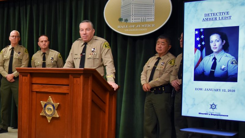 Sheriff Villanueva at press conference